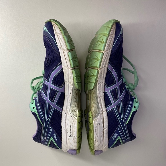 Asics Gel GT 1000 Duomax Running Shoes women size 7 Navy/Purple/Mint. T5A7N - Picture 7 of 8